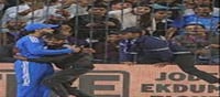 A fan entered the stadium and hugged Virat..!?